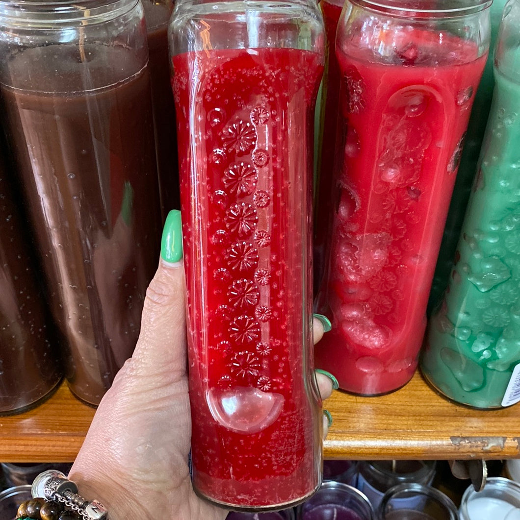 Plain 7 Day Red Candle