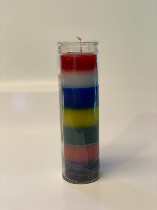 Plain 7 Day 7 Color Candle