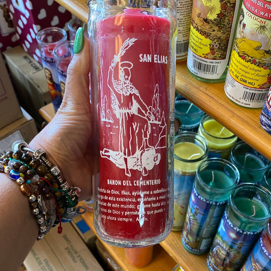 Saint Elias Pullout Reversible Candle/Baron Del Cementerio Candle